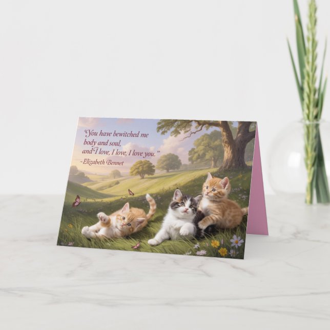 Cartão De Festividades Jane Austen Valentine's Day Card 2 (Frente)