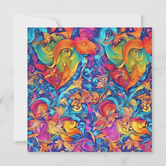 Cartão De Festividades Jardim de Verão (Frente)