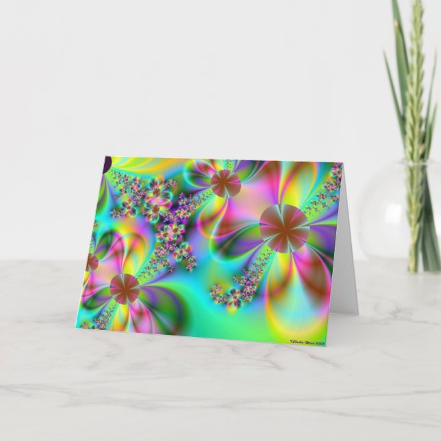 Cartão De Festividades Jardim elétrico (Frente)