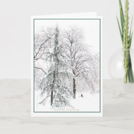 Cartão De Festividades Jardim Público de Boston: Yuletide Feriado