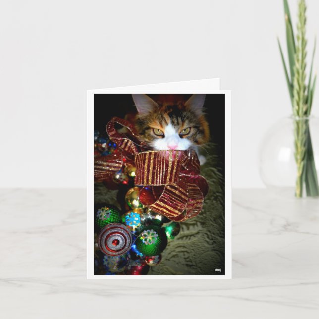 Cartão De Festividades jazzy christmas (Frente)