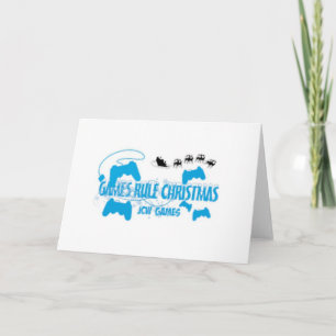 Cartão De Festividades JCW Games Games Rule Christmas Greeting Card