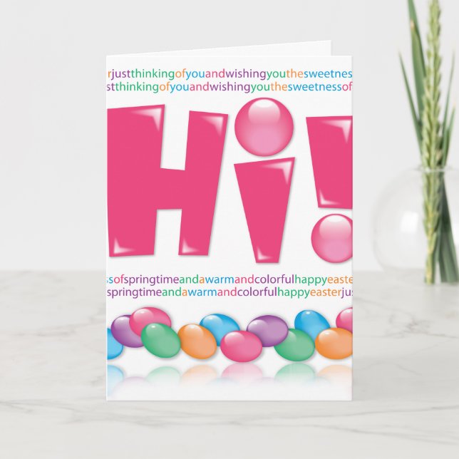 Cartão De Festividades Jelly Bean Easter - Greeting Card (Frente)