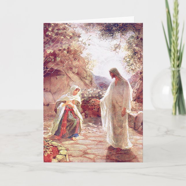 Cartão De Festividades Jesus Aparece A Mary Magdalene (Frente)
