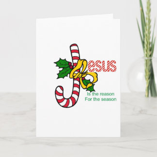Cartão De Festividades Jesus Candy Cane Legend Christmas Card