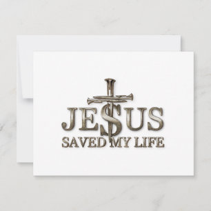 Cartão De Festividades Jesus Cristo Salvou Presente Da Minha Vida Para Mu