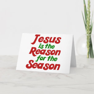 Cartão De Festividades Jesus é a razão para a época de Natal