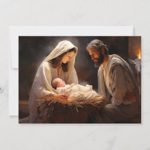 Cartão De Festividades Jesus Menino Maria José Natal Feliz Natal