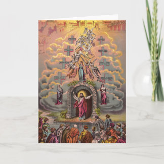 Cartão De Festividades Jesus na Porta do Céu