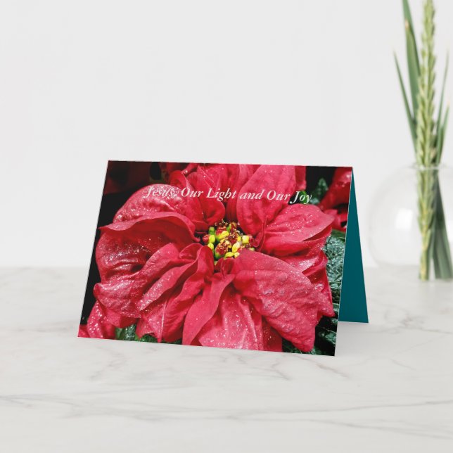 Cartão De Festividades Jesus Nossa luz e nossa alegria (Frente)