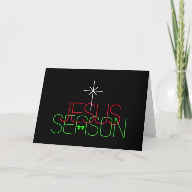 Cartão De Festividades Jesus Season (Frente)