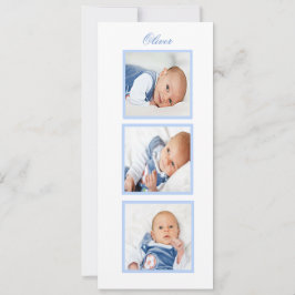 Cartão De Festividades Jewish Hebrew Boy Naming Photo Baby Invation