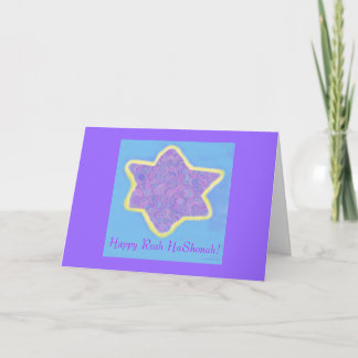 Cartão De Festividades Jewish Star of David , Happy Rosh HaShonah