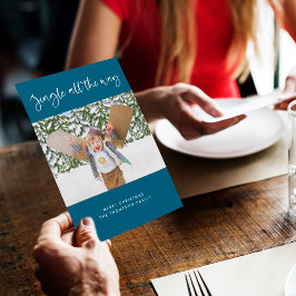 Cartão De Festividades Jingle All Way Photo Christmas Flat Card