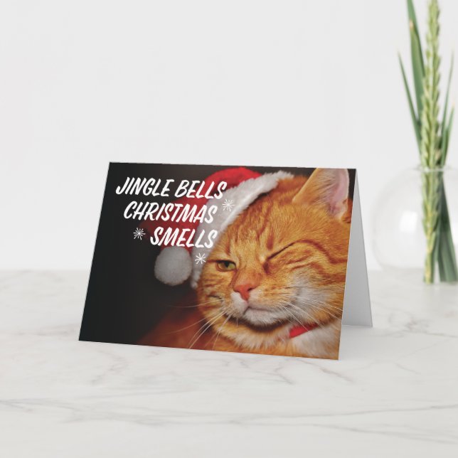 Cartão De Festividades Jingle Bells Christmas Smells Christmas (Frente)