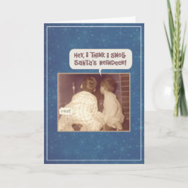 Cartão De Festividades Jingle Bells e Reindeer Smells