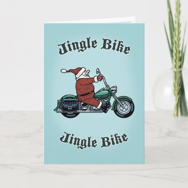 Cartão De Festividades Jingle Bike (Frente)