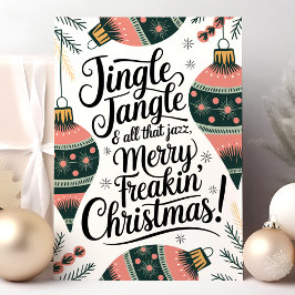 Cartão De Festividades Jingle Jangle Feliz Natal Danado