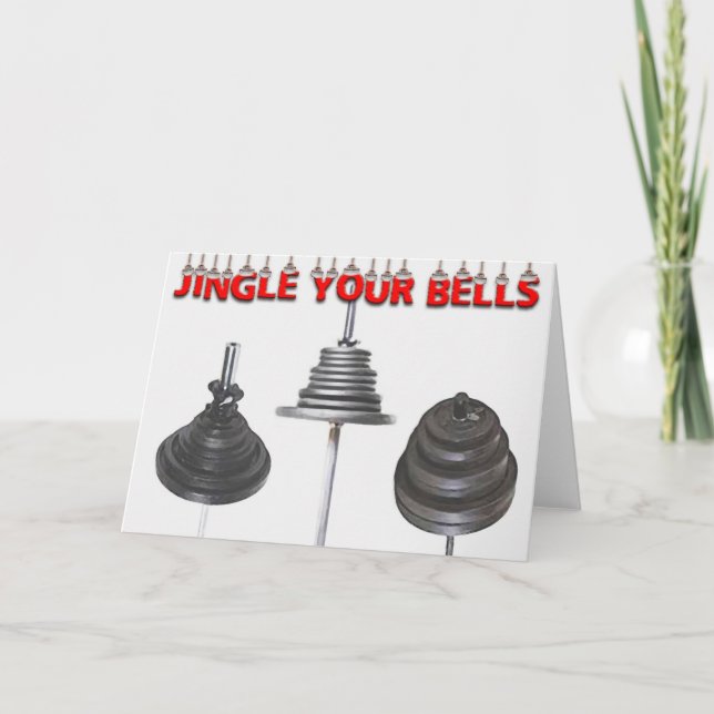 Cartão De Festividades Jingle Your Bells Holiday Card (Frente)