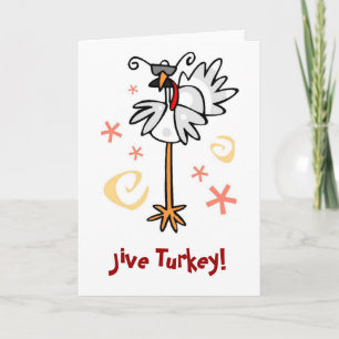 Cartão De Festividades Jive Turkey
