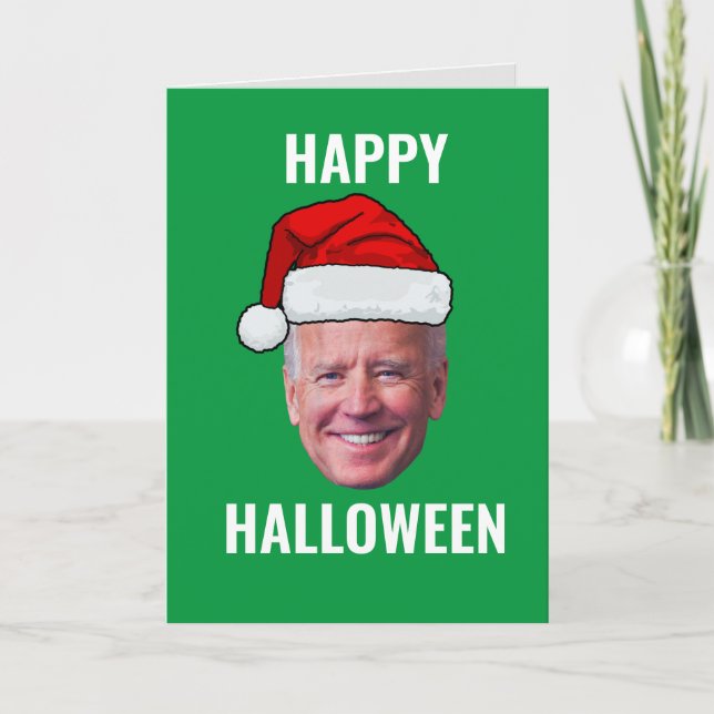 Cartão De Festividades Joe Biden 4 De Julho Feliz Halloween (Frente)