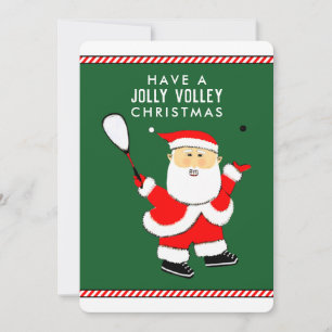 Cartão De Festividades Jogador de Squash Natal