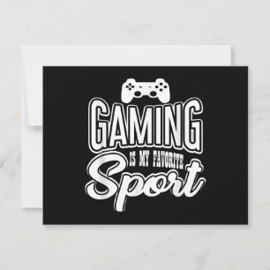 Cartão De Festividades Jogador - Jogos É Meu Esporte Favorito
