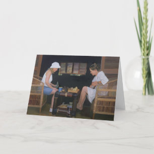 Cartão De Festividades Jogando a xadrez no Goldeneye