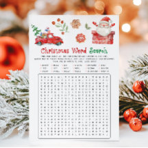 Jogo de Busca de Palavras de Natal do Papai Noel