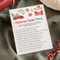 Jogo de Correspondência de Receitas de Natal do Pa