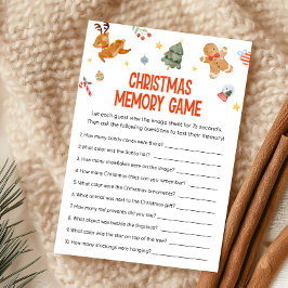 Cartão De Festividades Jogo de Memória de Natal