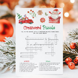 Cartão De Festividades Jogo de Quebra-Cabeça de Natal do Papai Noel