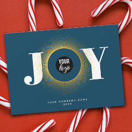 Cartão De Festividades Jogo Natal Logotipo comercial QR Código corporativ