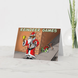 Cartão De Festividades jogos de rena 4
