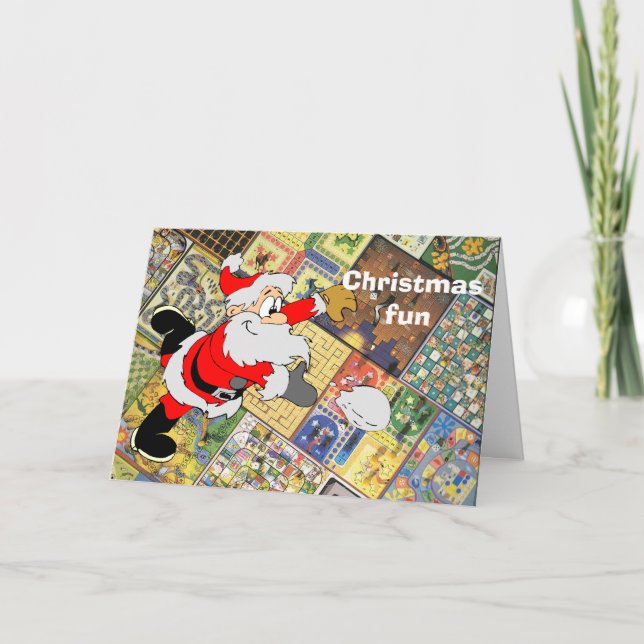 Cartão De Festividades Jogue! jogos de conselho (Frente)