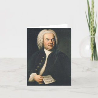 Cartão De Festividades Johann Sebastian Bach - Compositor