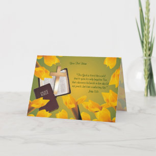 Cartão De Festividades John 3:16 - Wishes for Blessed & Wonderful Easter