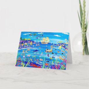 Cartão De Festividades John Dyer Card Darwin returns from the Galapagos