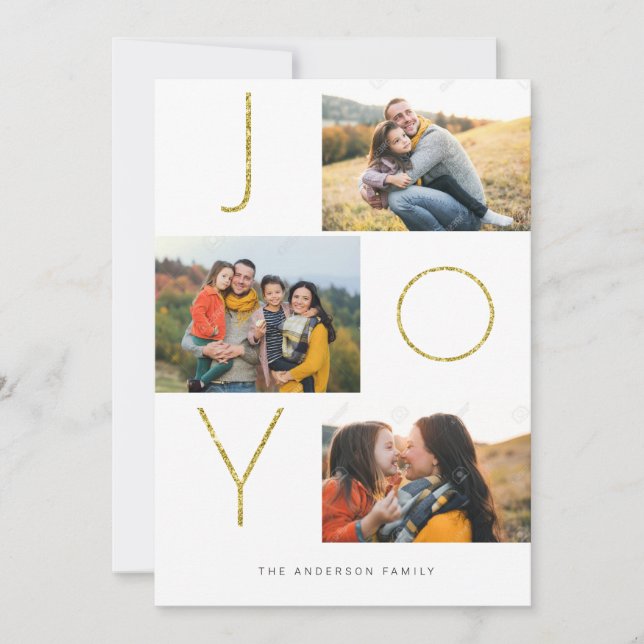 Cartão De Festividades JOIA Espelhada 4 Imagem (Frente)