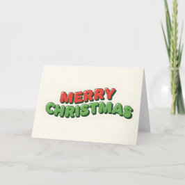 Cartão De Festividades Jolly Retro Kids Merry Christmas