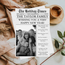 Jornal Foto Divertida Única Feliz Ano Novo 2027