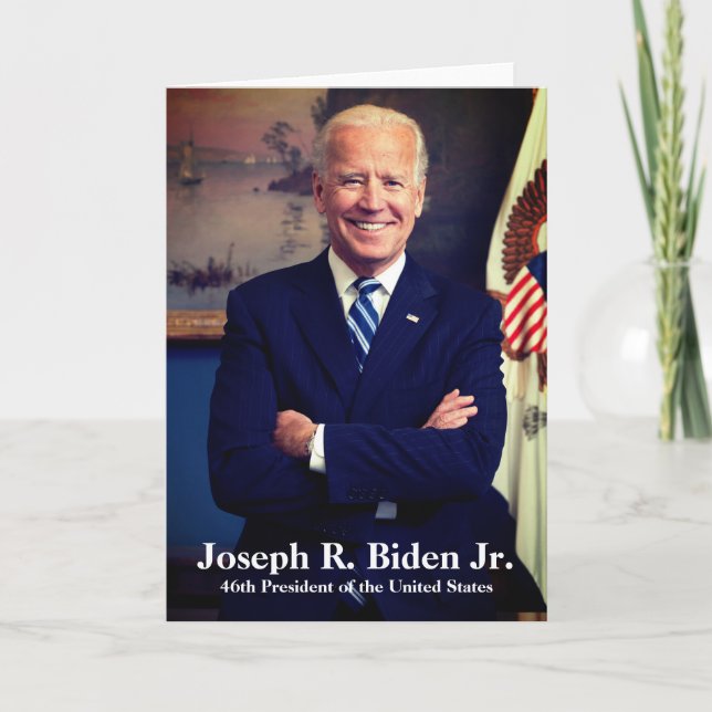 Cartão De Festividades Joseph Joe Biden, 46º Presidente dos EUA (Frente)