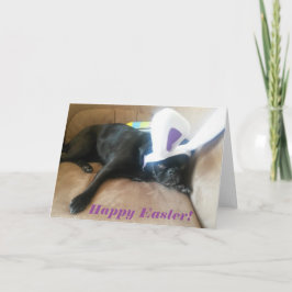 Cartão De Festividades Josie bunny ears Easter card