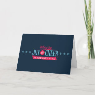 Cartão De Festividades Joy & Cheer Holiday Card