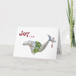 Cartão De Festividades Joy Christmas Dolphin Porpoise of Life