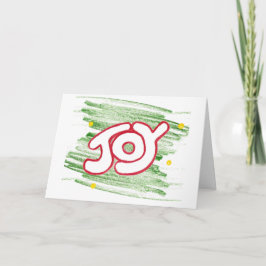 Cartão De Festividades Joy Greeting Card