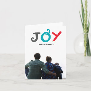 Cartão De Festividades JOY manuscrito