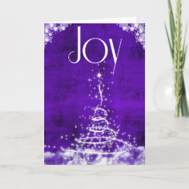 Cartão De Festividades Joy Purple
