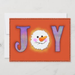 Cartão De Festividades Joy Snowman