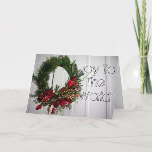 Cartão De Festividades joy to the world